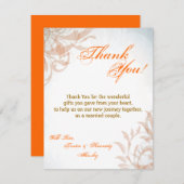 4x5 FLAT Danke, dass die Karte fallen Filigree Her (Vorne/Hinten)