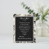 4x5 FLAT Danke Karte Blumenstrauß (Stehend Vorderseite)