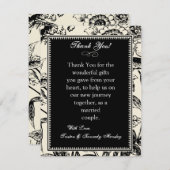 4x5 FLAT Danke Karte Blumenstrauß (Vorne/Hinten)