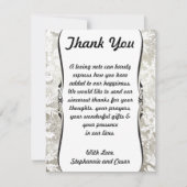 4x5 FLAT Danke Karte Silver Christmas Blur (Vorderseite)