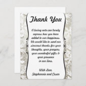 4x5 FLAT Danke Karte Silver Christmas Blur (Vorne/Hinten)