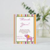 4x5 FLAT Danke Karte Sweet Safari (Stehend Vorderseite)