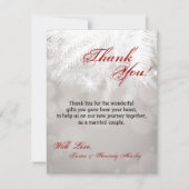 4x5 FLAT Danke Karte Winter White Pine Tree Nee (Vorderseite)