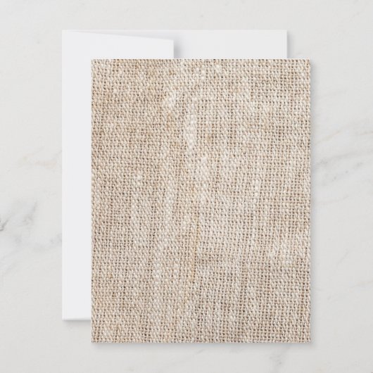 4x5 FLAT Vielen Dank Card Country Lace Handkerchef Dankeskarte (Rückseite)