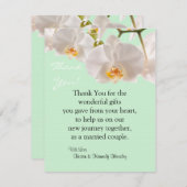 4x5 FLAT Vielen Dank Card Green & Orchid Dankeskarte (Vorne/Hinten)