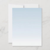 4x5 FLAT Vielen Dank Card Kristallschneeflocken Wi Einladung (Rückseite)