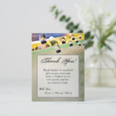 4x5 FLAT Vielen Dank Card Mason Jar Kerzenhalter Dankeskarte (Stehend Vorderseite)