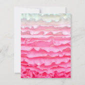 4x5 FLAT Vielen Dank Card Ombre Stripe Pink Zucker Dankeskarte (Rückseite)