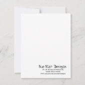 4x5 FLAT Vielen Dank Card Safari Freunde Einladung (Rückseite)