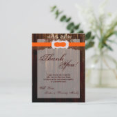 4x5 FLAT Vielen Dank Card Stall Holz Diamond Band Dankeskarte (Stehend Vorderseite)