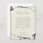 4x5 FLAT Vielen Dank Card Winter Blossom Dankeskarte (Vorne/Hinten)