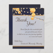 4x5 FLAT Vielen Dank, dass Sie Kartenpapierleuchte Dankeskarte (Vorne/Hinten)