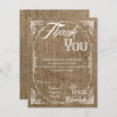 4x5 FLAT Vielen Dank Ihre Karte essen Drink Verhei (Vorne/Hinten)