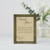 4x5 FLAT Vielen Dank Karte Herbst florale Fall Bro (Stehend Vorderseite)