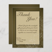 4x5 FLAT Vielen Dank Karte Herbst florale Fall Bro (Vorne/Hinten)