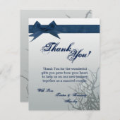 4x5 FLAT Vielen Dank Karte Mattierte Glassrackspie (Vorne/Hinten)