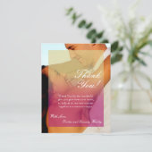 4x5 FLAT Vielen Dank Karte Sonnenuntergang Fade ro (Stehend Vorderseite)