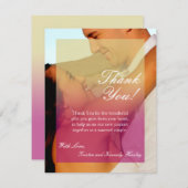 4x5 FLAT Vielen Dank Karte Sonnenuntergang Fade ro (Vorne/Hinten)