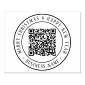 4X5 Frohe Weihnachten und ein glückliches neues Ja Gummistempel (Prägung)