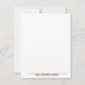 4x5 Großer König des Jungle Brown/Orange Punkt Einladung (Rückseite)