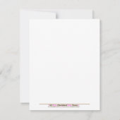 4x5 rosa Farm Baby Moo Cow Matte Flat Vielen Dank Dankeskarte (Rückseite)