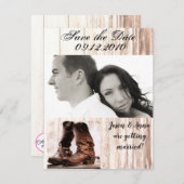 4x5 Save the Date Card Boost Country Rustic Wester Einladung (Vorne/Hinten)