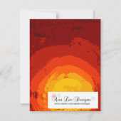 4x5 Save the Date Karte Afrikanische Safari Giraff (Rückseite)