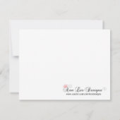 4x5-Save the Date-Karte - Schwarze Damaskus und Ho Save The Date (Rückseite)