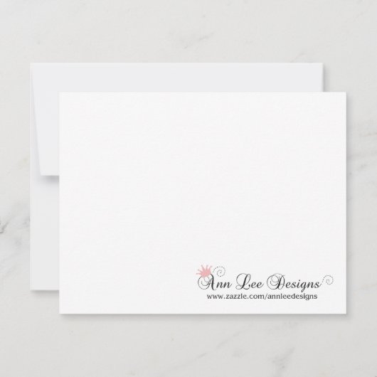 4x5 Save the Date Karte - Schwarzer Damast und Aqu (Rückseite)