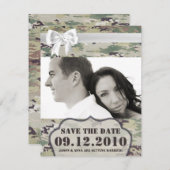 4x5-Save the Date Kartenarmee OCP Camouflage Unifo Einladung (Vorne/Hinten)