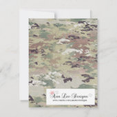 4x5-Save the Date Kartenarmee OCP Camouflage Unifo Einladung (Rückseite)