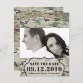 4x5-Save the Date Kartenarmee OCP Camouflage Unifo Einladung (Vorne/Hinten)