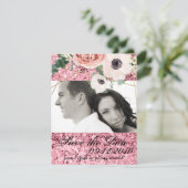 4x5 Save the Date Kartengeometrie-Garten-Rose Gold Einladung (Stehend Vorderseite)