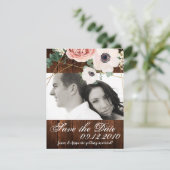 4x5 Save the Date Kartengeometrischer Garten Rose  Einladung (Stehend Vorderseite)