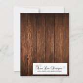 4x5 Save the Date Kartengeometrischer Garten Rose  Einladung (Rückseite)