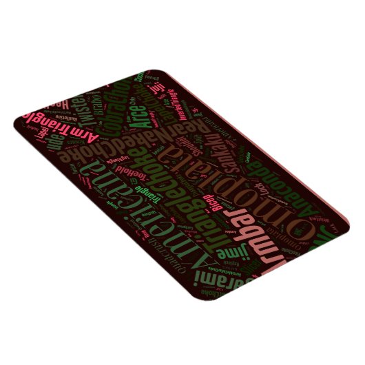 4x6 Beiträge Word Cloud Magnet (Rechte Seite)