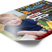 4x6 Camping Erster Geburtstag Foto Einladung Hirsc (Ecke)