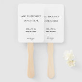 4x6" Doppelseitige Hochzeitsfanganzeige Fächer (Vorne und Hinten)