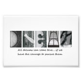 4x6 Dream Alphabet Fotografy Letters Fotodruck (Vorne)