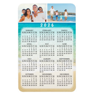 4x6 Foto Magnet Kalender 2026 Volljähriges Jahr