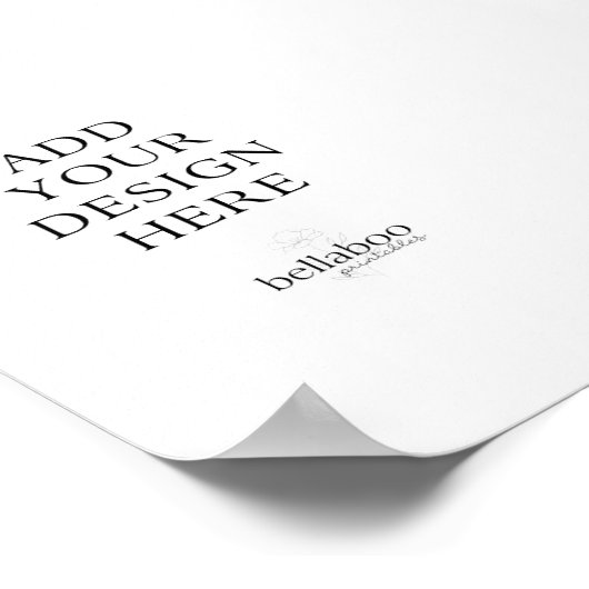 4x6" gedrucktes Zeichen Poster (Ecke)