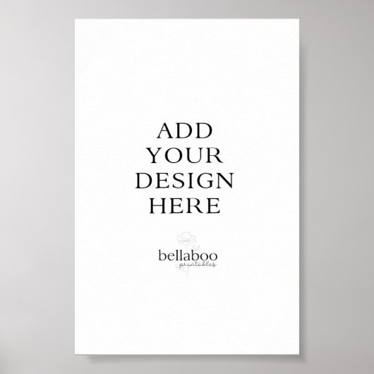 4x6" gedrucktes Zeichen Poster (Vorne)