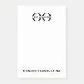 4x6-Nachhinweis mit Firmenlogo Post-it Klebezettel (Vorderseite)