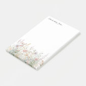 4x6 Personalisierte Wildblume Vom Schreibtisch aus Post-it Klebezettel (angewinkelt)