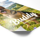 4x6 Pet Photo Print Personalized with Name & Date Fotodruck (Ecke)