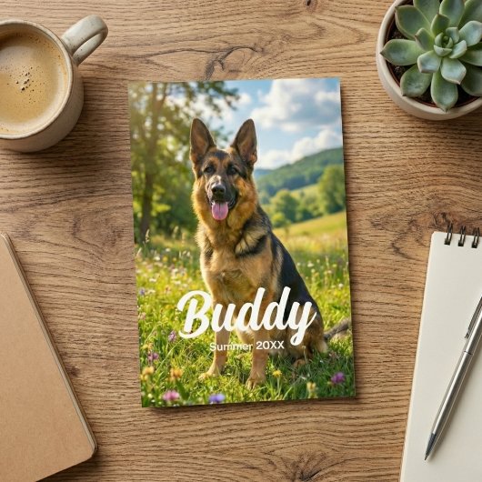 4x6 Pet Photo Print Personalized with Name & Date Fotodruck