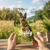 4x6 Pet Photo Print Personalized with Name & Date Fotodruck