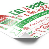 4x6 Weihnachtskarte hässliche Party Einladung Pull Fotodruck (Ecke)