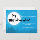 4x6 Weihnachtskarte Schwangerschaft Ankündigung - (Vorderseite)