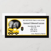 4x8 Bau Foto Geburtsankündigung Ankündigung (Vorne/Hinten)